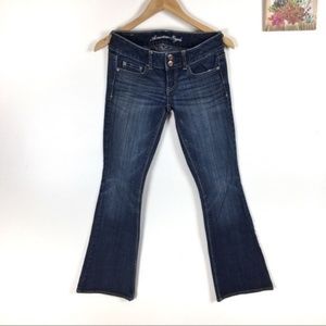 American Eagle fit and flare stretch jeans | 0